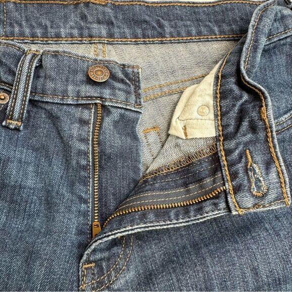 Levi's Men's 511 Slim Fit Dark Blue Denim Jeans W31 L30 31 x 30 Straight Leg Zip - Picture 5 of 11